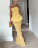 Delaney | Women's Strapless Dress | Maxi