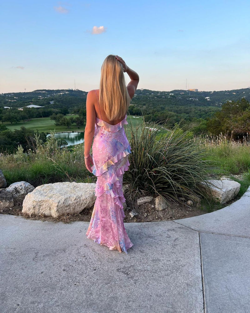 Estella | Women's Ruffle Dress | Maxi